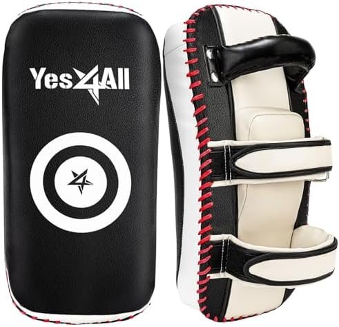 Enhance Your Training with Yes4All Boxing Strike Curved Thai Pads – Ultimate Durability and Protection for Kickboxing & Self Defense! Get Yours Now!