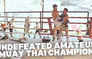 Sparring Undefeated Amateur Muay Thai Champion