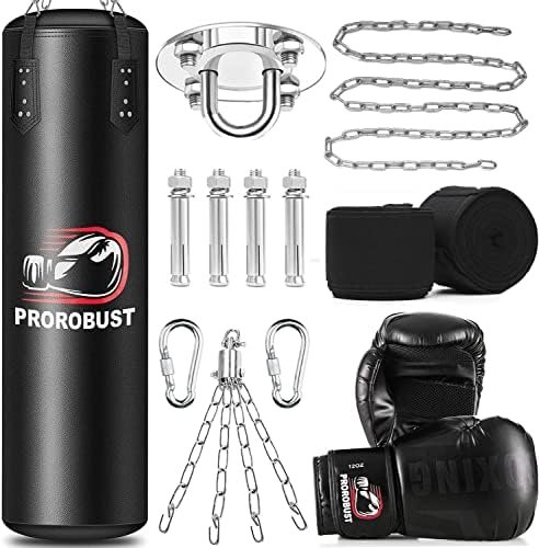 Get Knockout Training with the Prorobust Punching Bag Set – Unleash Your Boxing Skills!