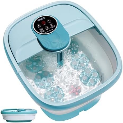 Pamper Your Feet with Our Collapsible Foot Spa With Heat, Bubbles, and Remote Control – Perfect for Relaxation and Stress Relief!