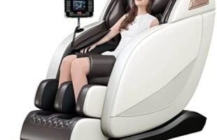 Experience Ultimate Relaxation with our Full-Body Electric Massage Chair with Bluetooth Music and LCD Touch Screen